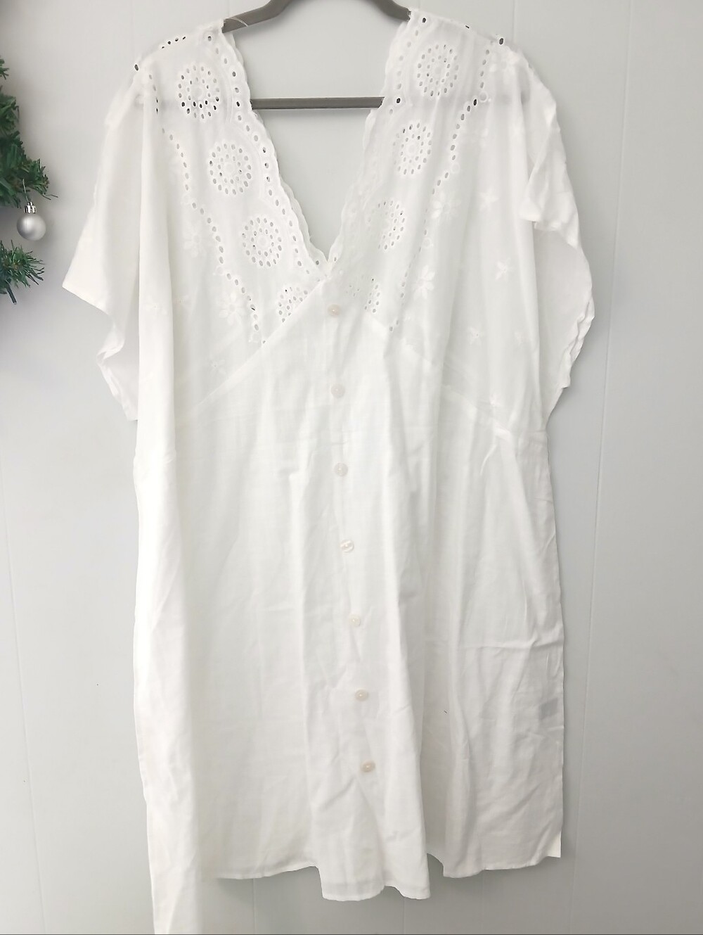 SHEIN White Curve 4XL Lightweight Dress